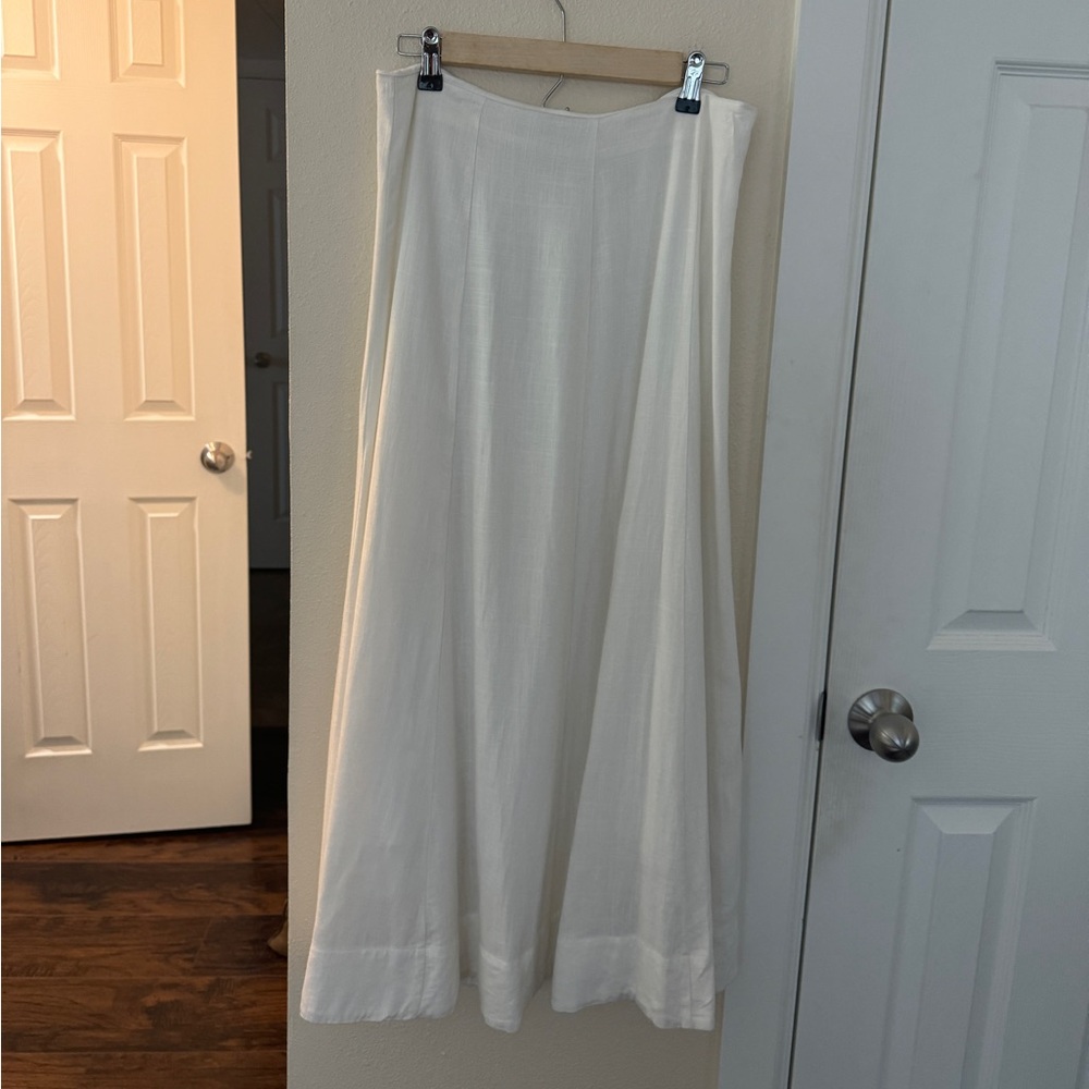 Anthropologie white Maxi Skirt